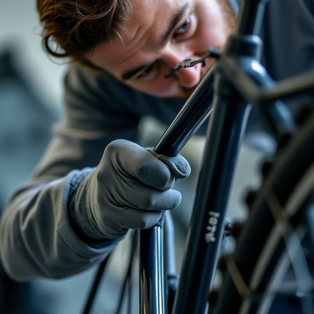 Detaillierte Vermessung eines Fahrradrahmens