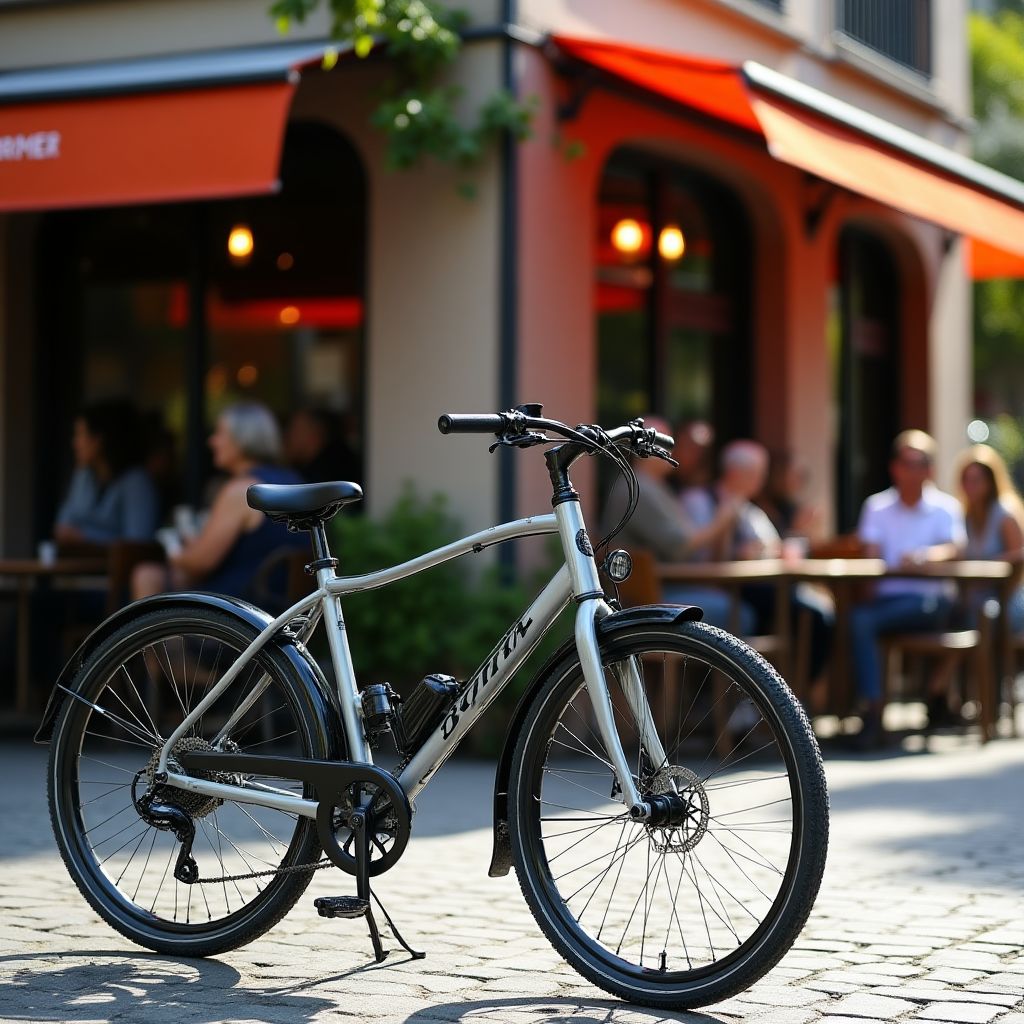 Stadtrad in urbaner Umgebung